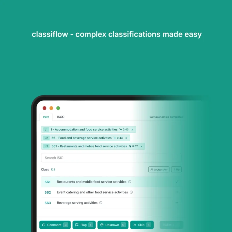 Open-Source Tool for AI-Assisted Survey Classification